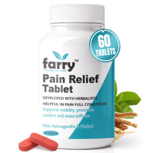 Farry Pain Relief Tablet | With Ashwagandha, Hadjod & 15+ Ayurvedic Herbs | Supports Joint Mobility, Reduces Stiffness & Back Pain | Ayurvedic Proprietary Medicine | 60 Tablets