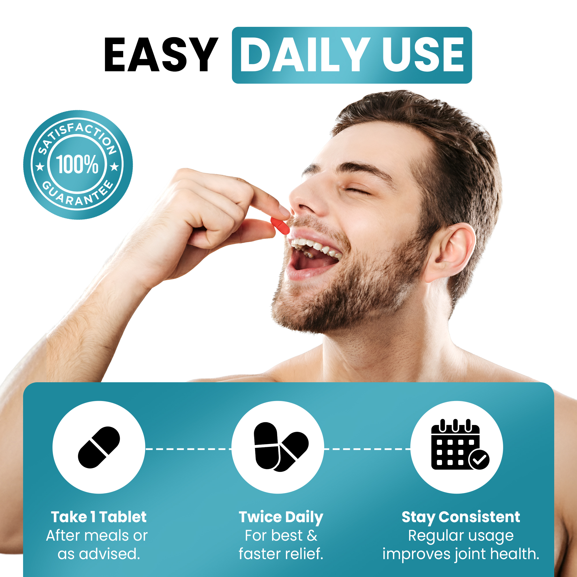 Farry Pain Relief Tablet | With Ashwagandha, Hadjod & 15+ Ayurvedic Herbs | Supports Joint Mobility, Reduces Stiffness & Back Pain | Ayurvedic Proprietary Medicine | 60 Tablets