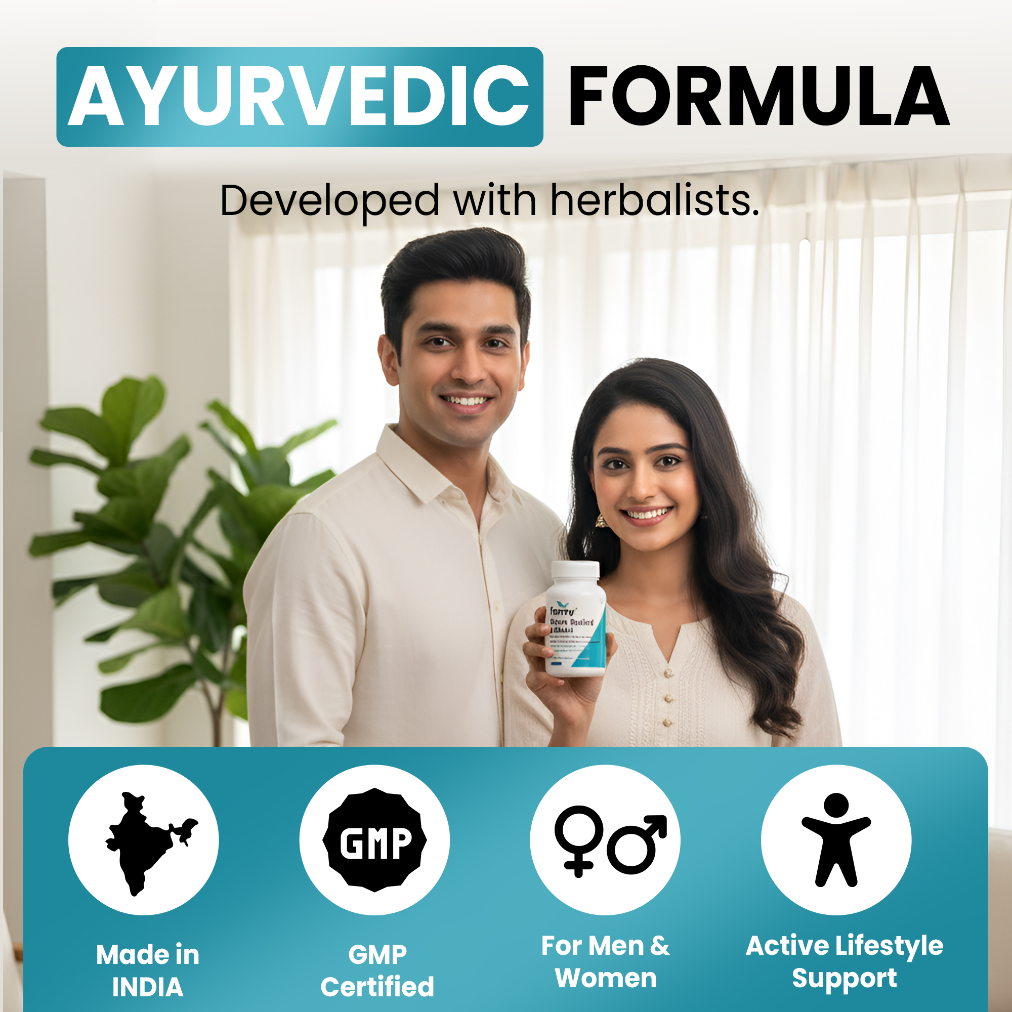 Farry Pain Relief Tablet | With Ashwagandha, Hadjod & 15+ Ayurvedic Herbs | Supports Joint Mobility, Reduces Stiffness & Back Pain | Ayurvedic Proprietary Medicine | 60 Tablets